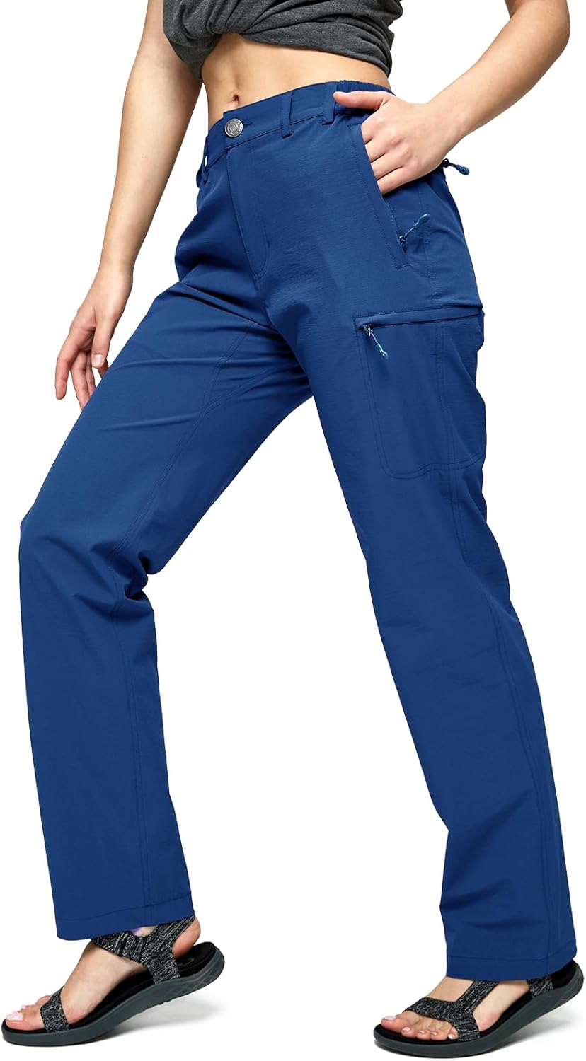 MIER Women's Quick Dry Cargo Pants for Hiking and Outdoor Use