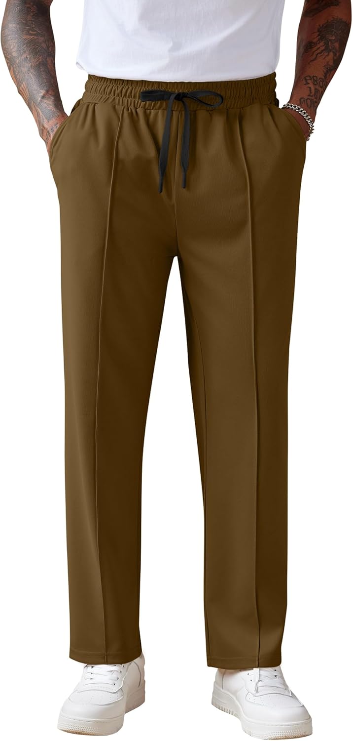 COOFANDY Men's Knit Sweatpants Lightweight Casual Jogger Pants