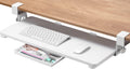 Under Desk Keyboard Tray 26.77in x 11.81in - Large Clamp-On Ergonomic