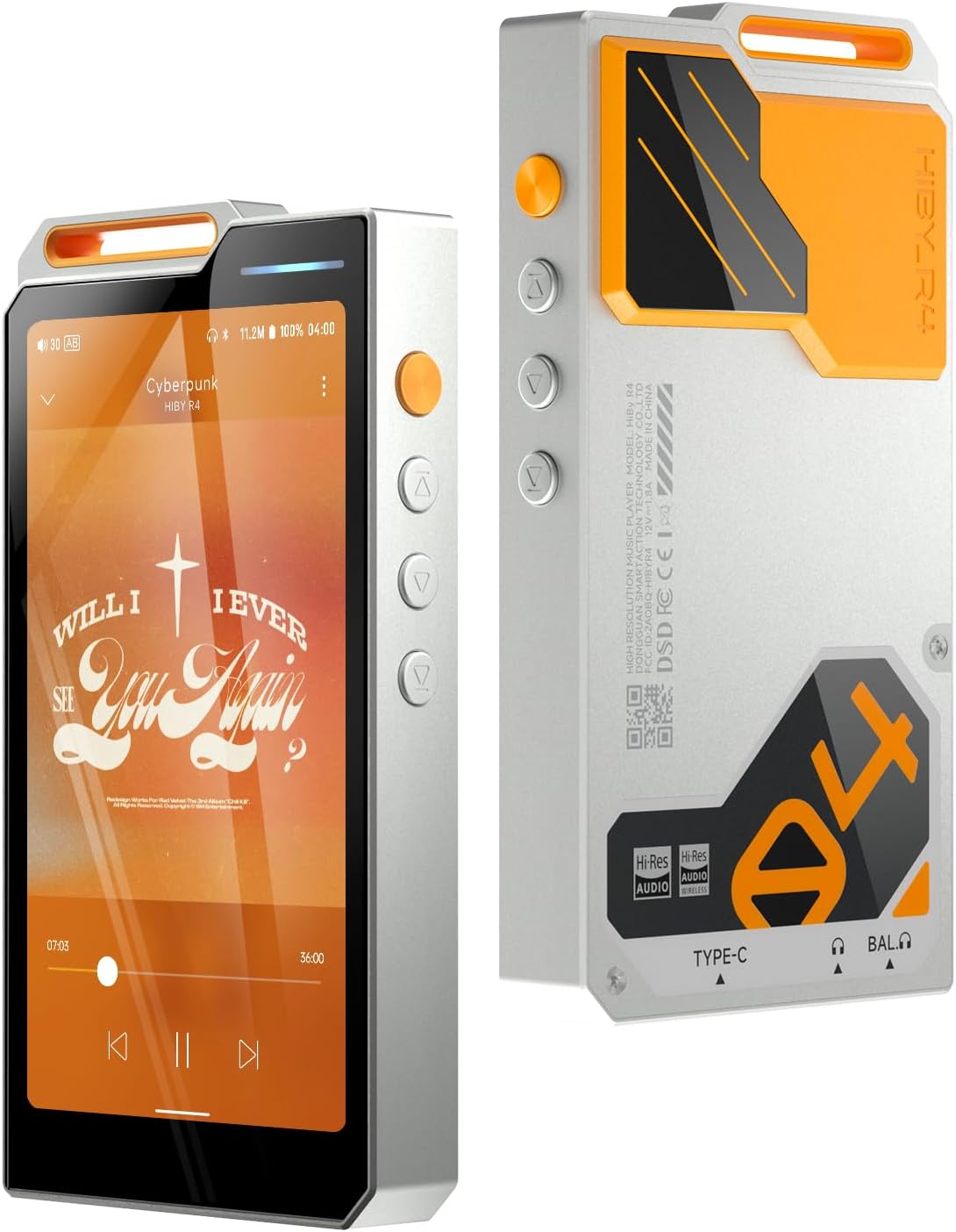 HiBy R4 HiFi MP3 & MP4 Player with Bluetooth and WiFi Features