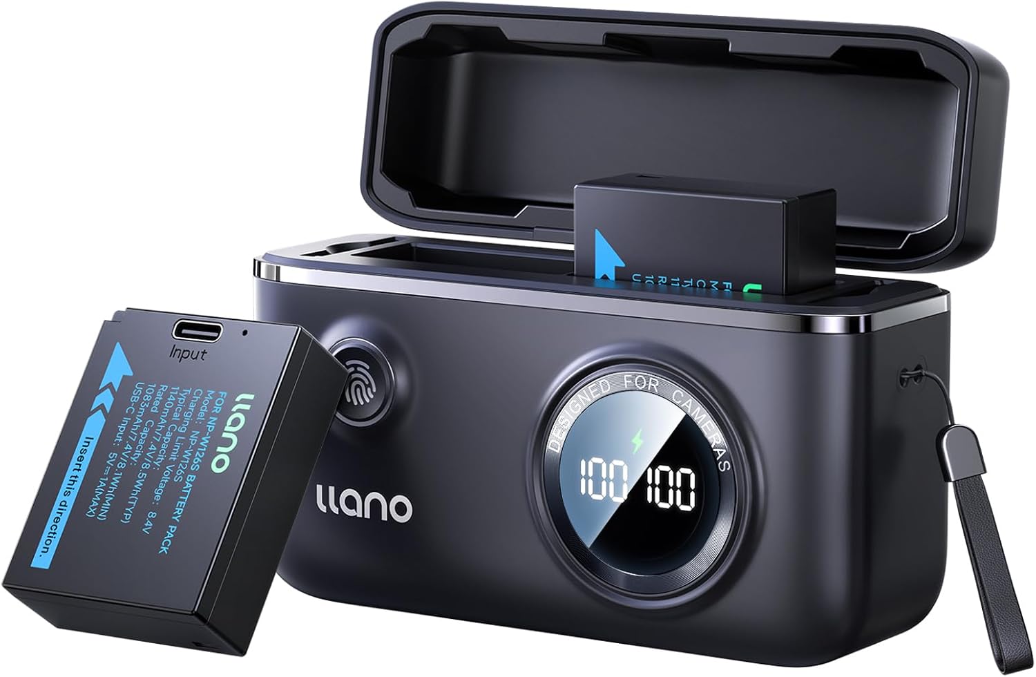 llano NP-W126S USB-C Batteries and Fast Charger Set for Fujifilm