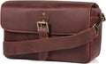 Genuine Leather Camera Messenger Bag for Mirrorless and DSLR - Compact