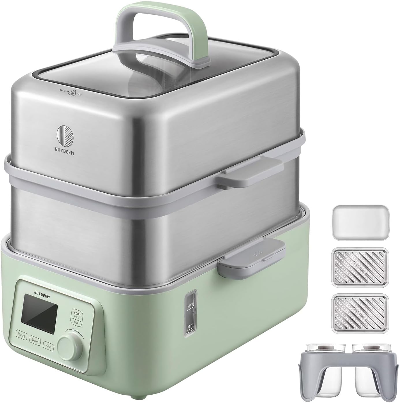 BUYDEEM G563 Electric Food Steamer: Versatile 2-Tier Cooking
