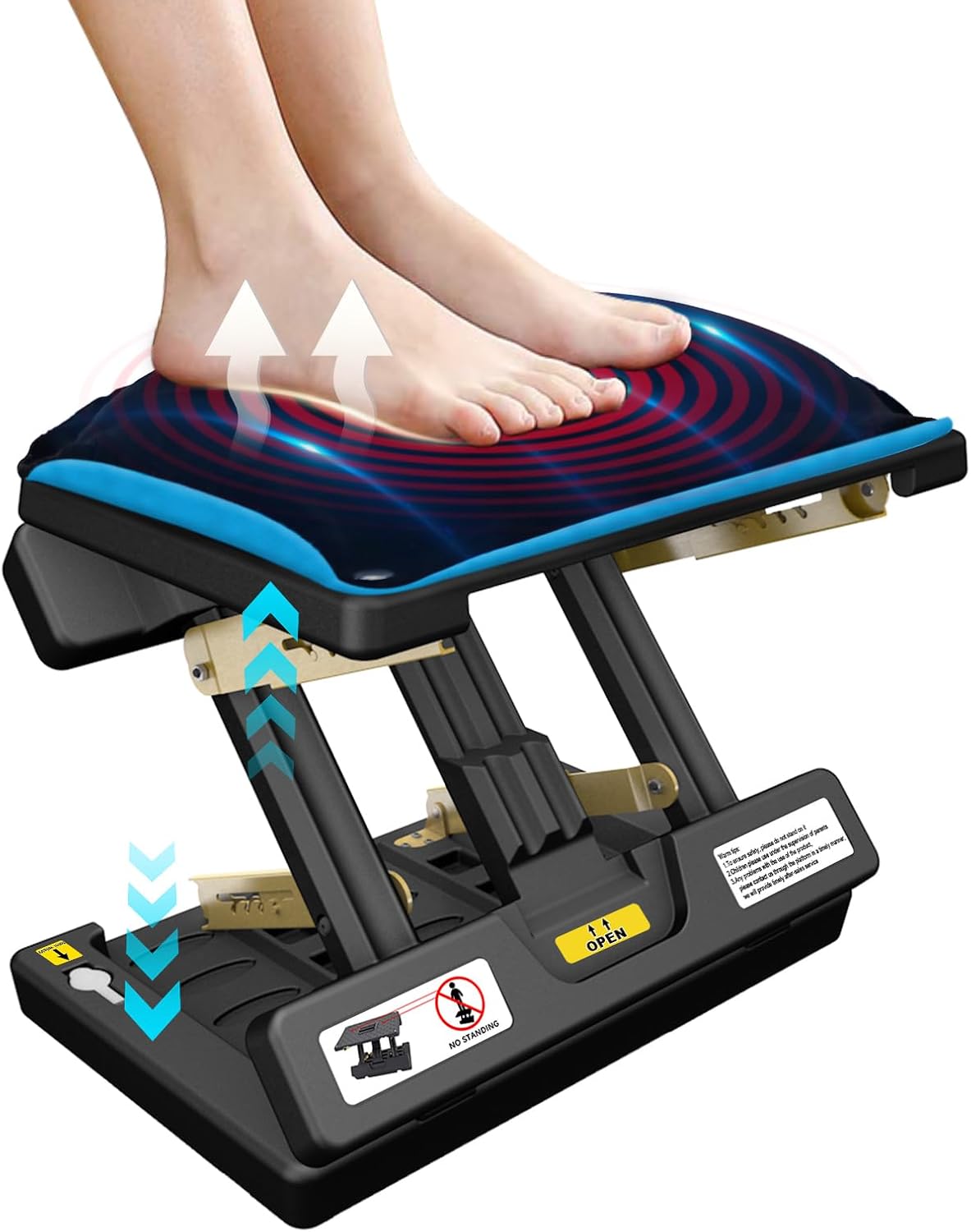 Foldable Foot Rest with Adjustable Ergonomic Design for Comfort