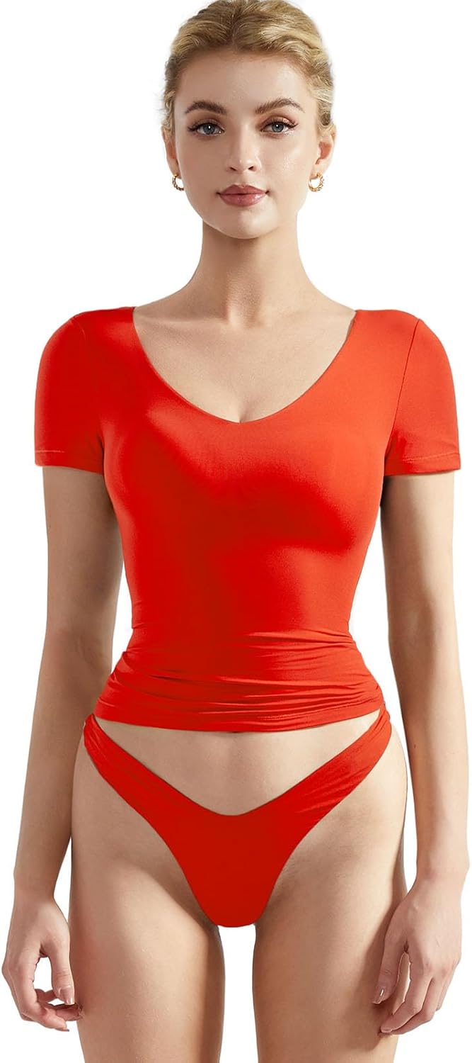 SUUKSESS Women Double Lined Fitted Basic Tee for Stylish Looks