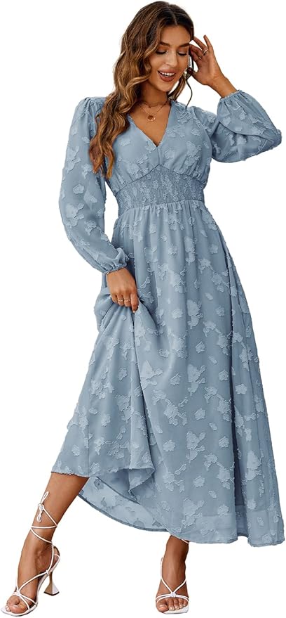 Simplee Women's Boho Floral Maxi Dress for Weddings and Events