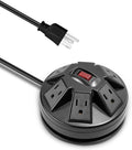 KMC 6-Outlet Surge Protector Power Strip with 2 USB - Space-Saving 6