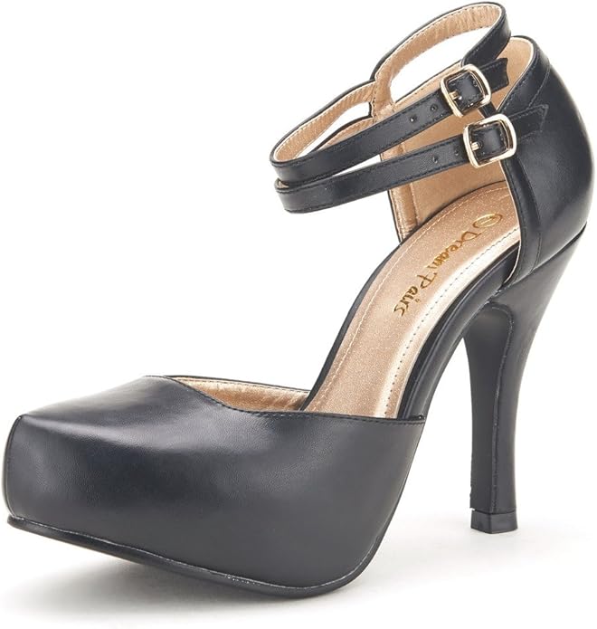 DREAM PAIRS Office-02 Women's Classy Mary Jane High Heel Pumps