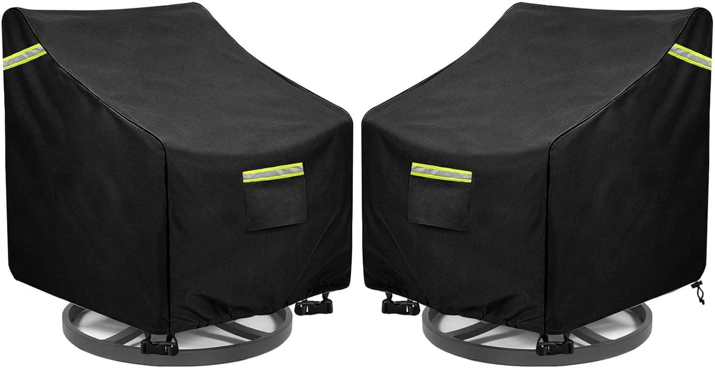 Outdoor Swivel Lounge Chair Cover 2 Pack - Waterproof Protection