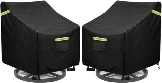 Outdoor Swivel Lounge Chair Cover 2 Pack - Waterproof Protection