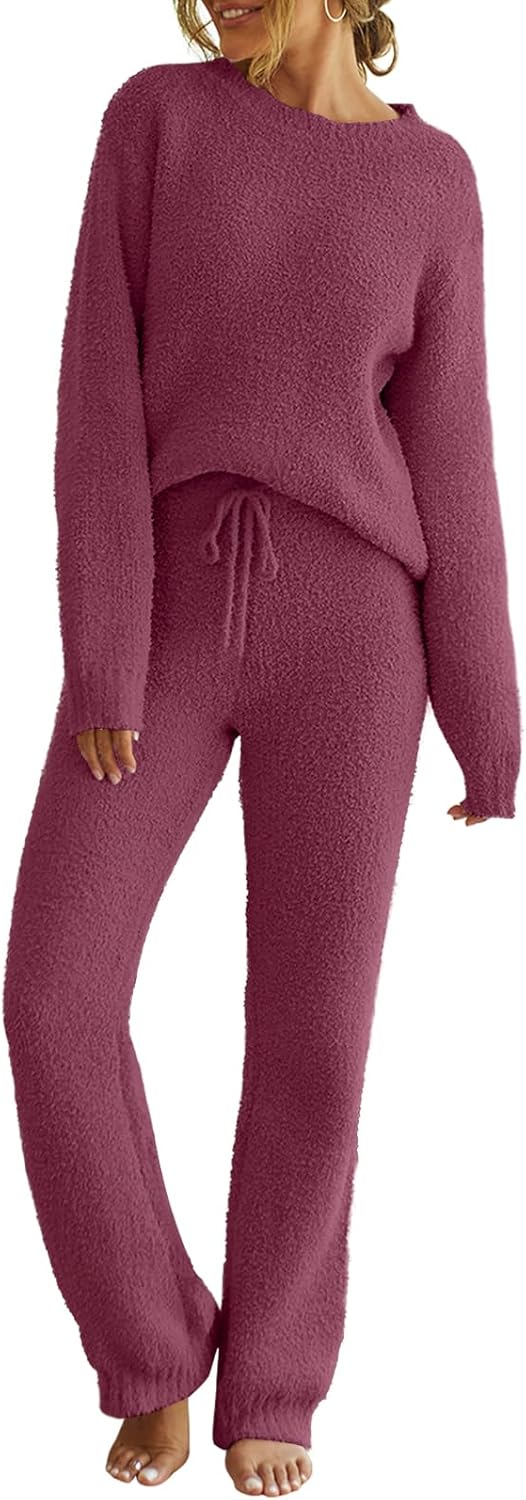 Cozy Fleece Pajama Sets for Women - Perfect Fall Lounge Wear
