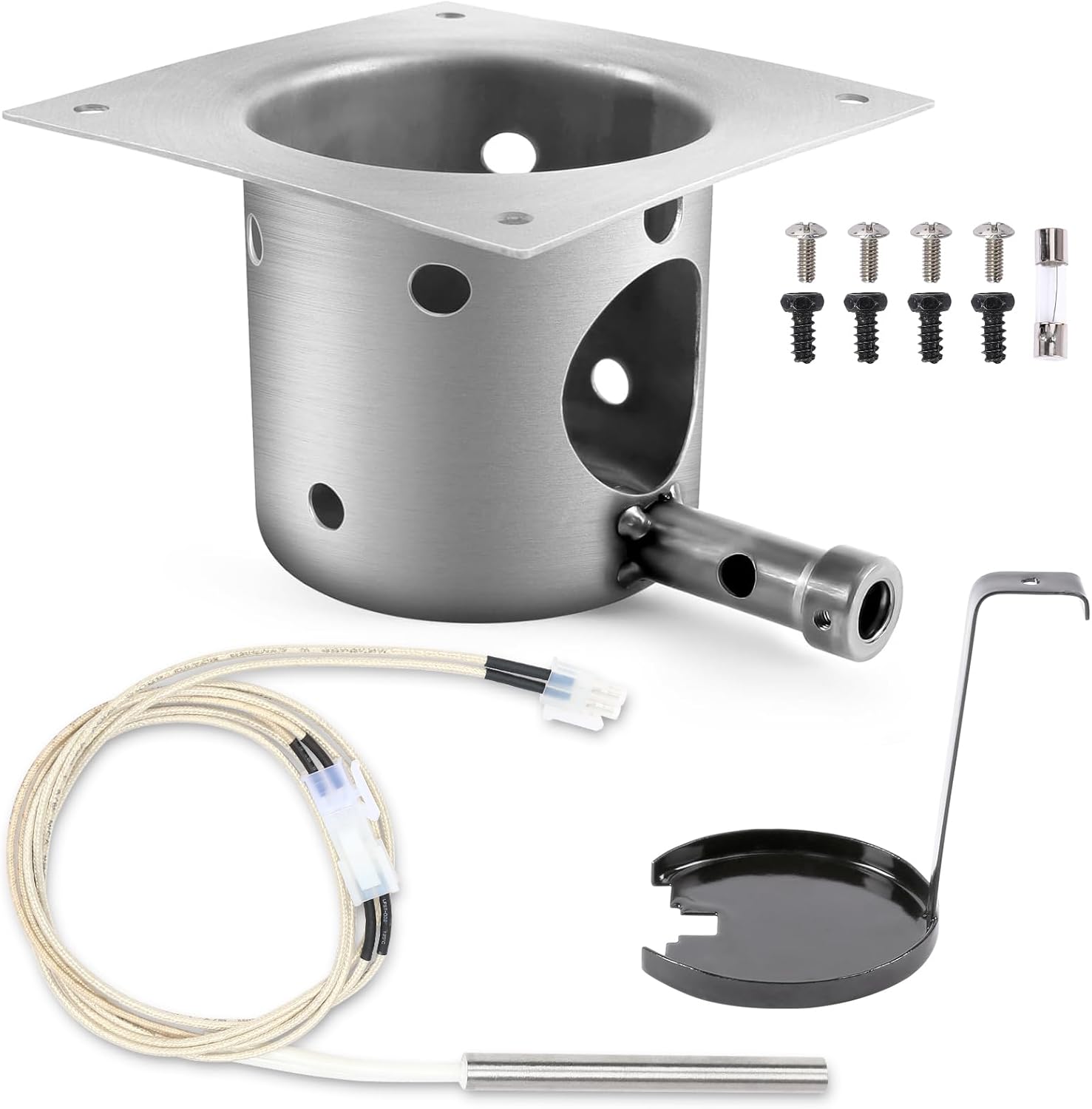 QuliMetal Fire Burn Pot and D2 Hot Rod Ignitor Kit for Traeger