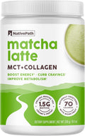 Collagen Peptides Matcha Latte - Hydrolyzed Type 1 & 3 Collagen