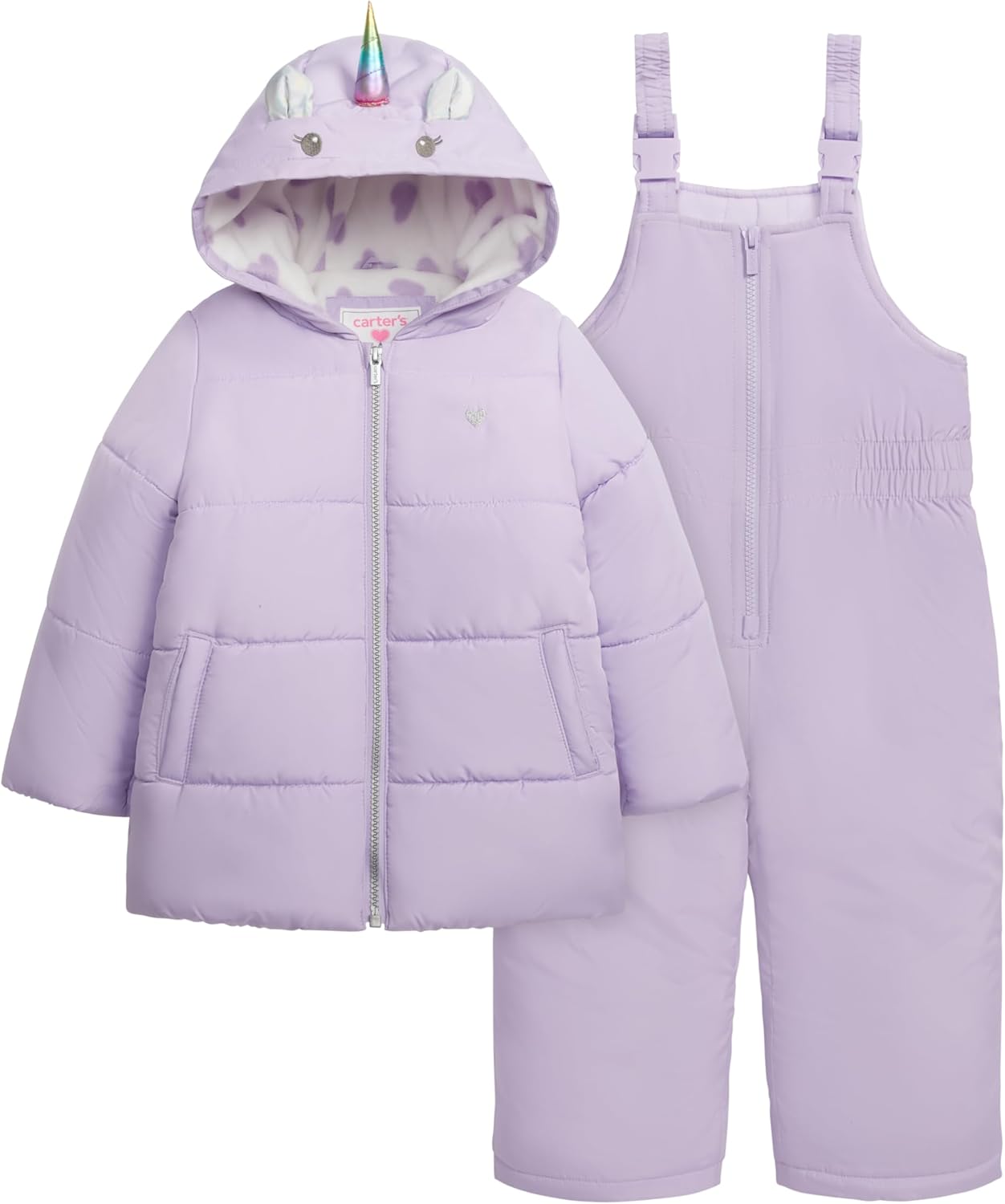 Carter's Girls' Toddler Heavyweight 2-Piece Snowsuit Set