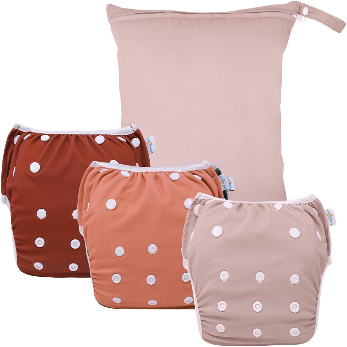 Adjustable Reusable Swim Diapers 4 Pack - Baby Swimming Essential