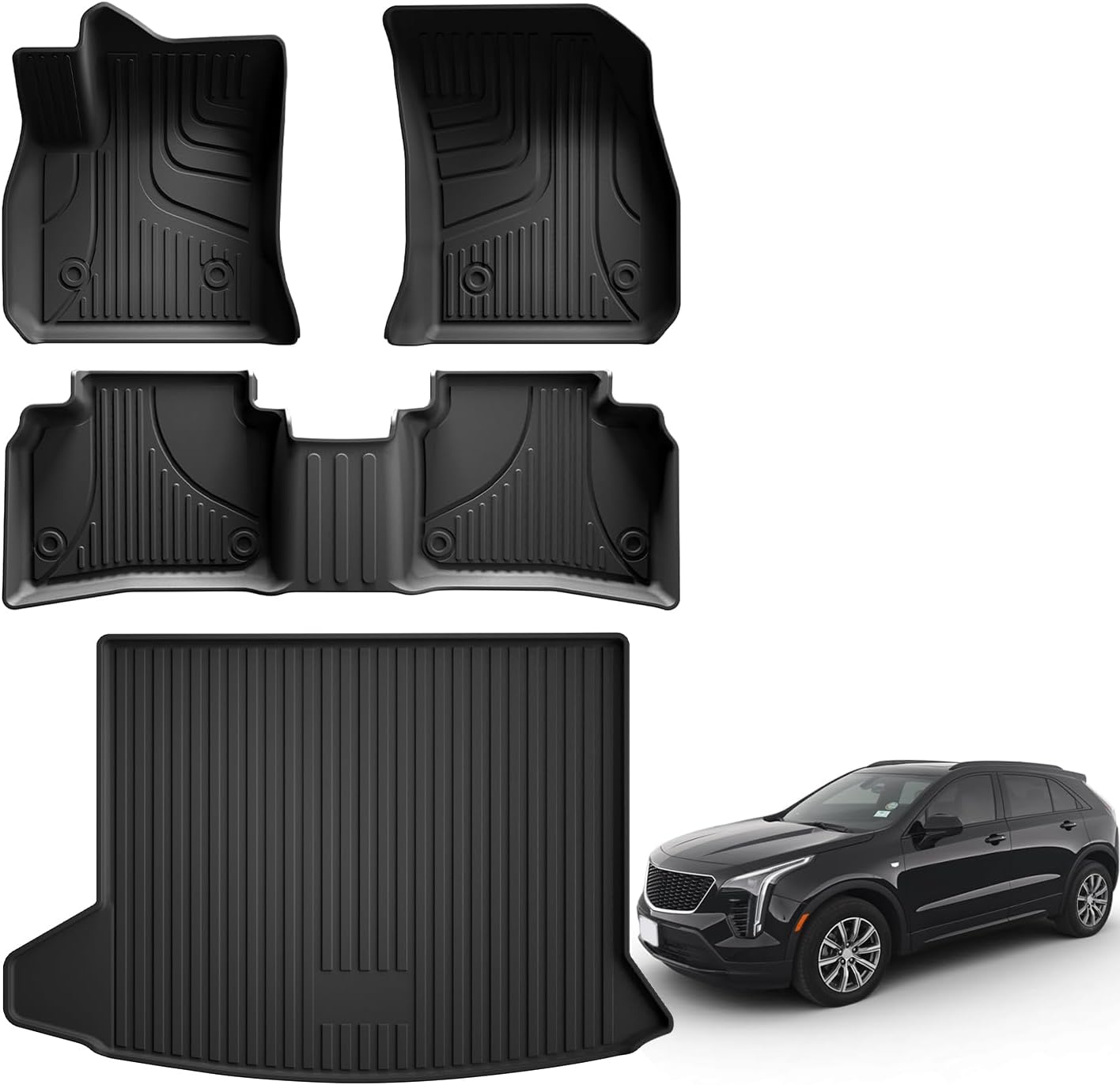AOMSAZTO Floor Mats for Cadillac XT4 2019-2025 All Weather