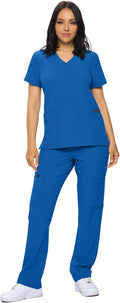Stretchy Scrub Sets for Women - Regular & Petite Top and Pants