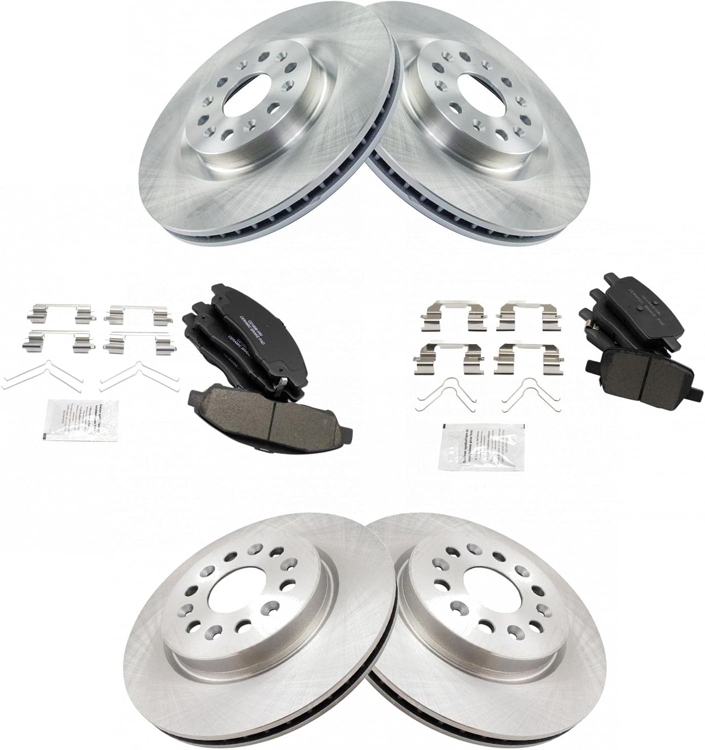TRQ Brake Pad & Rotor Kit for 2018-2020 Buick Enclave & Cadillac