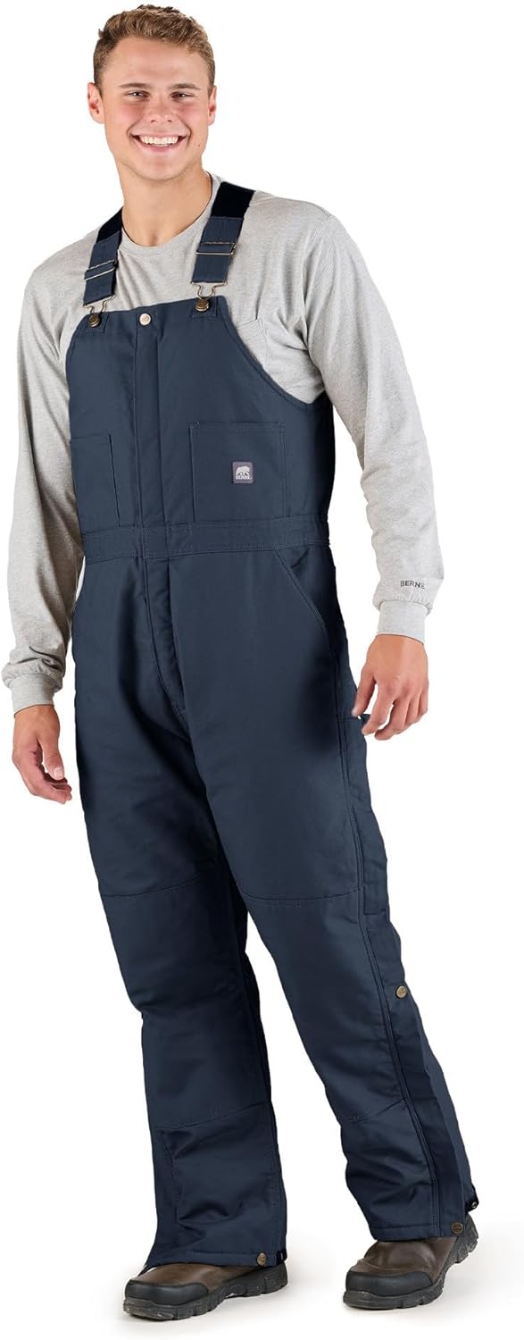 Berne Men's Heritage Insulated Duck Bib Overall for Durability