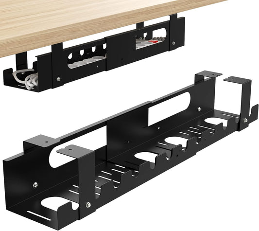 Adjustable 2-Pack Wire Organizer by GOME | Under Desk Cord Tray