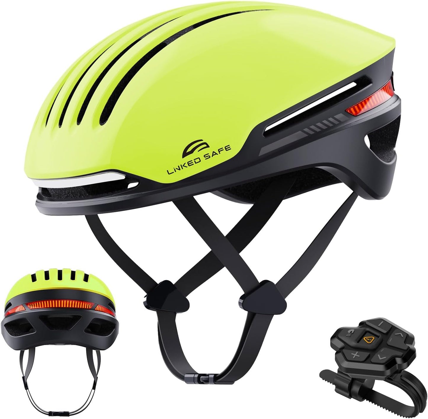 Smart Bike Helmet with Bluetooth, Safety Features & LED Signals