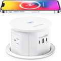 Pop up Outlet for Countertop with 15W Wireless Charger - Space-Saving