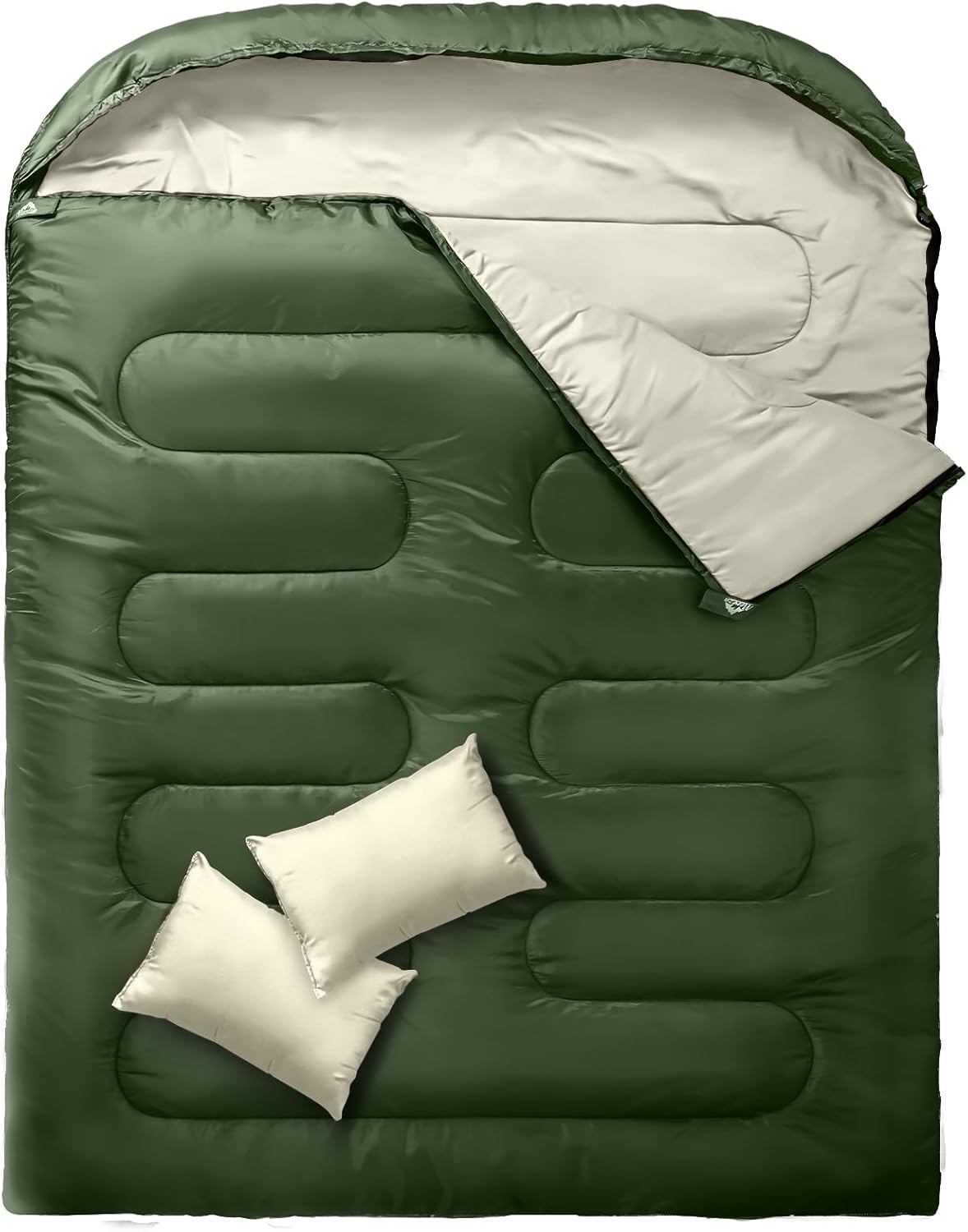 MEREZA Double Sleeping Bag for 2 Adults, XL Queen Size Comfort