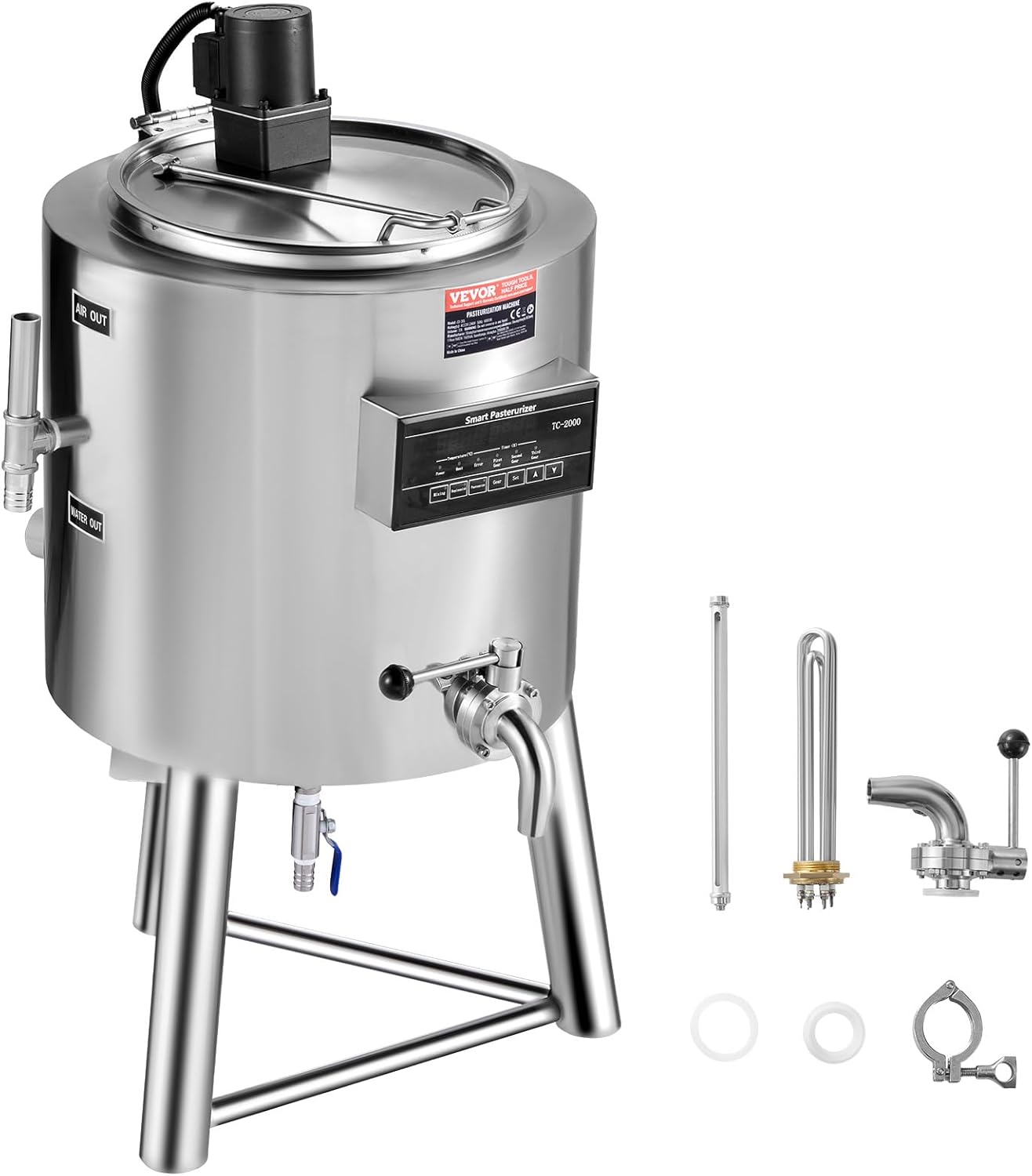 VEVOR 30L Milk Pasteurizer - Professional Grade Control