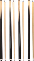 Pool Sticks 2-Piece 58 in Wooden Billiard Cue Set - Durable Practice