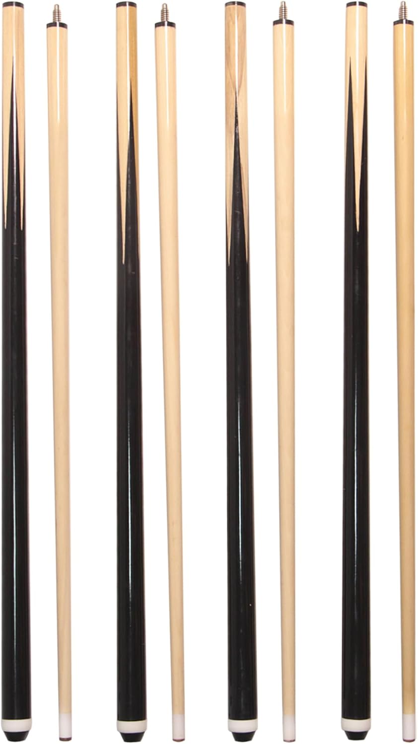 58 Inch Wooden Billiard Cue Sticks for Beginners and Pros