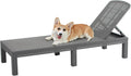 DIMAR GARDEN Outdoor Chaise Lounge Recliner - Adjustable Waterproof