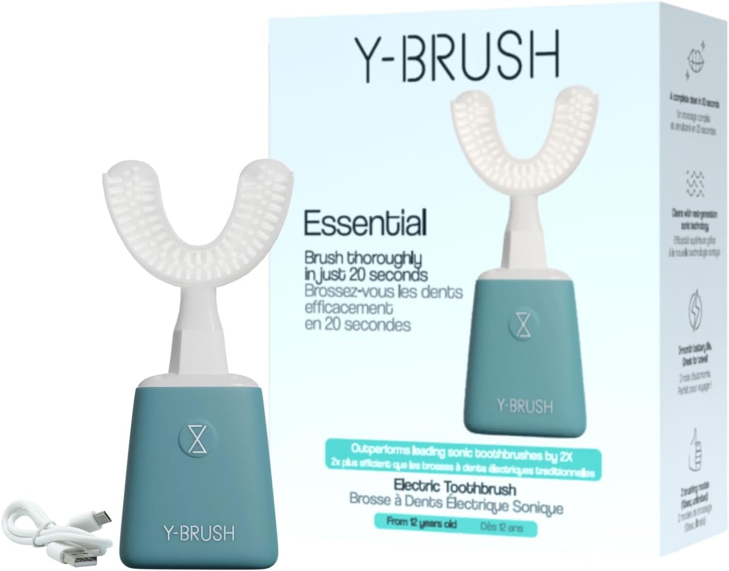 Y-Brush New 2025 Essential Sonic Electric Toothbrush Review
