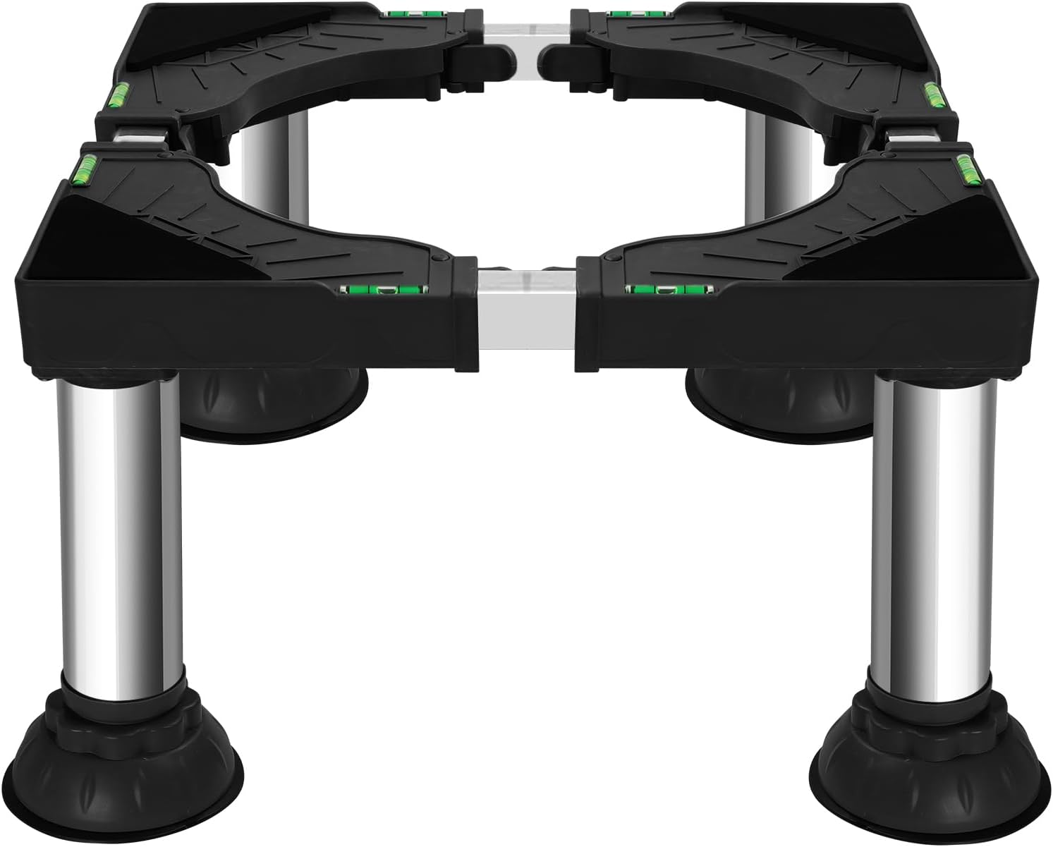 Black Mini Fridge Stand Adjustable Pedestal for Appliances