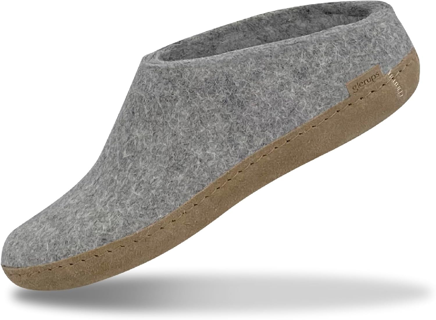 Glerups 100% Quality Wool Mix Slipper with Leather Sole Comfort