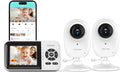 ebemate WiFi Video Baby Monitor with 2 Camera, 2.8in Screen - Long