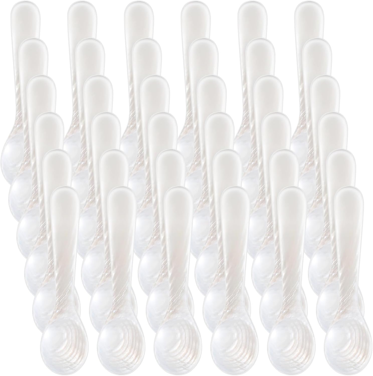 Patelai 40 Pieces Mother of Pearl Caviar Spoons Set for Serving