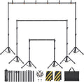 Backdrop Stand Kit - Adjustable 6-Width Background Stand for Studio
