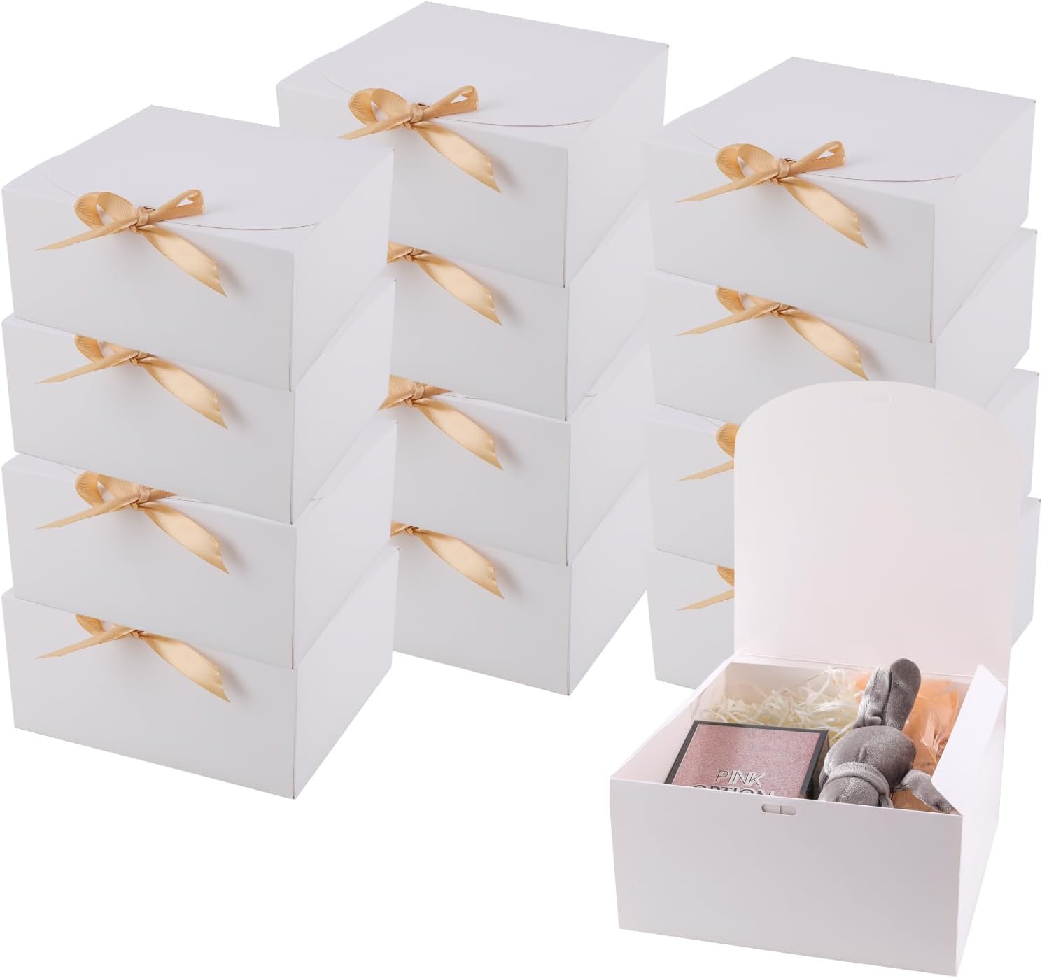 36 Pack White Gift Boxes with Lids for Every Occasion