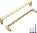 6.3 in (160mm) Brushed Gold Cabinet Handles 10 Pack - Durable Kitchen