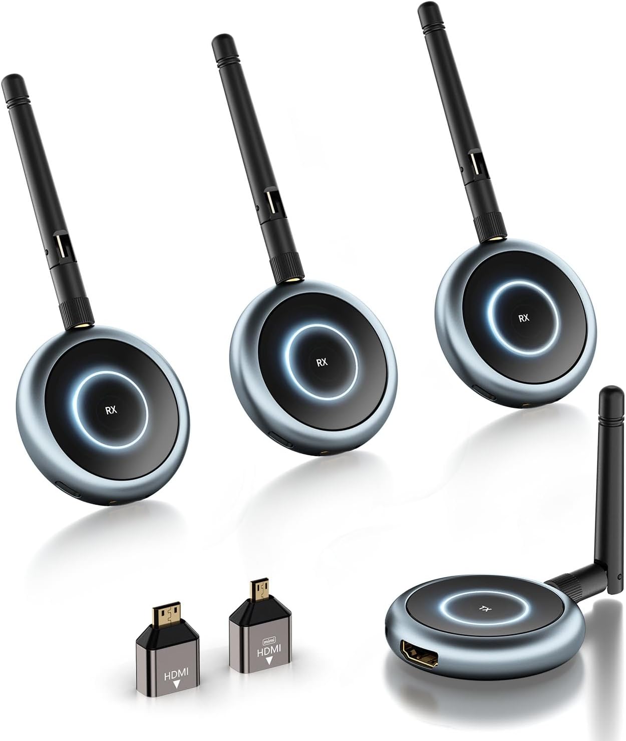 TIMBOOTECH Wireless HDMI Extender - Connect 4 Devices, Plug and Play