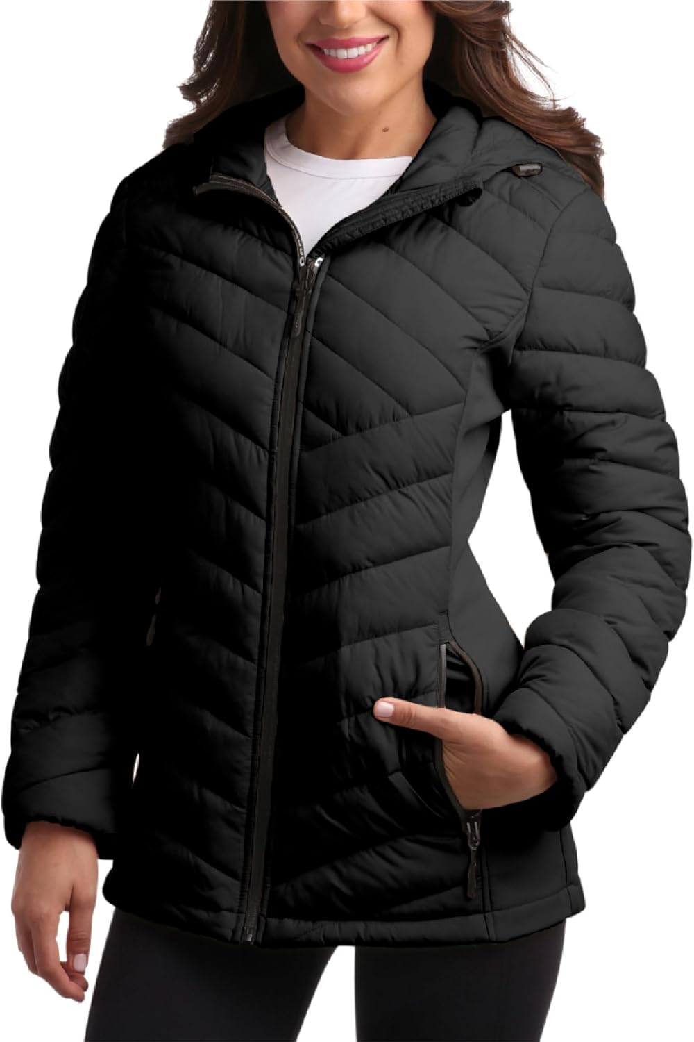 Reebok Womens Puffer Jacket for Cold Weather Versatility