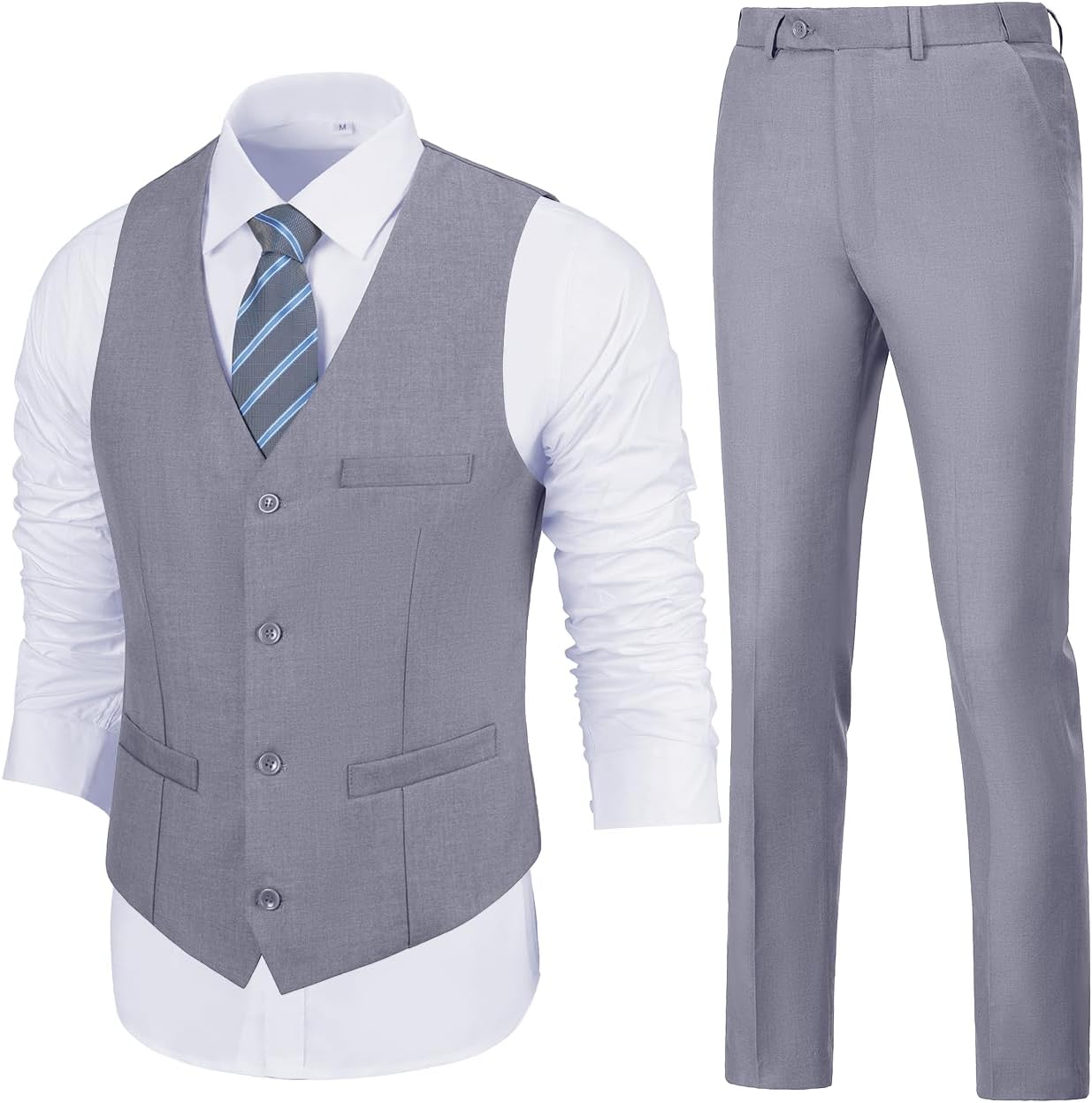 Mens Slim Fit 2 Piece Suit Set for Weddings and Formal Events
