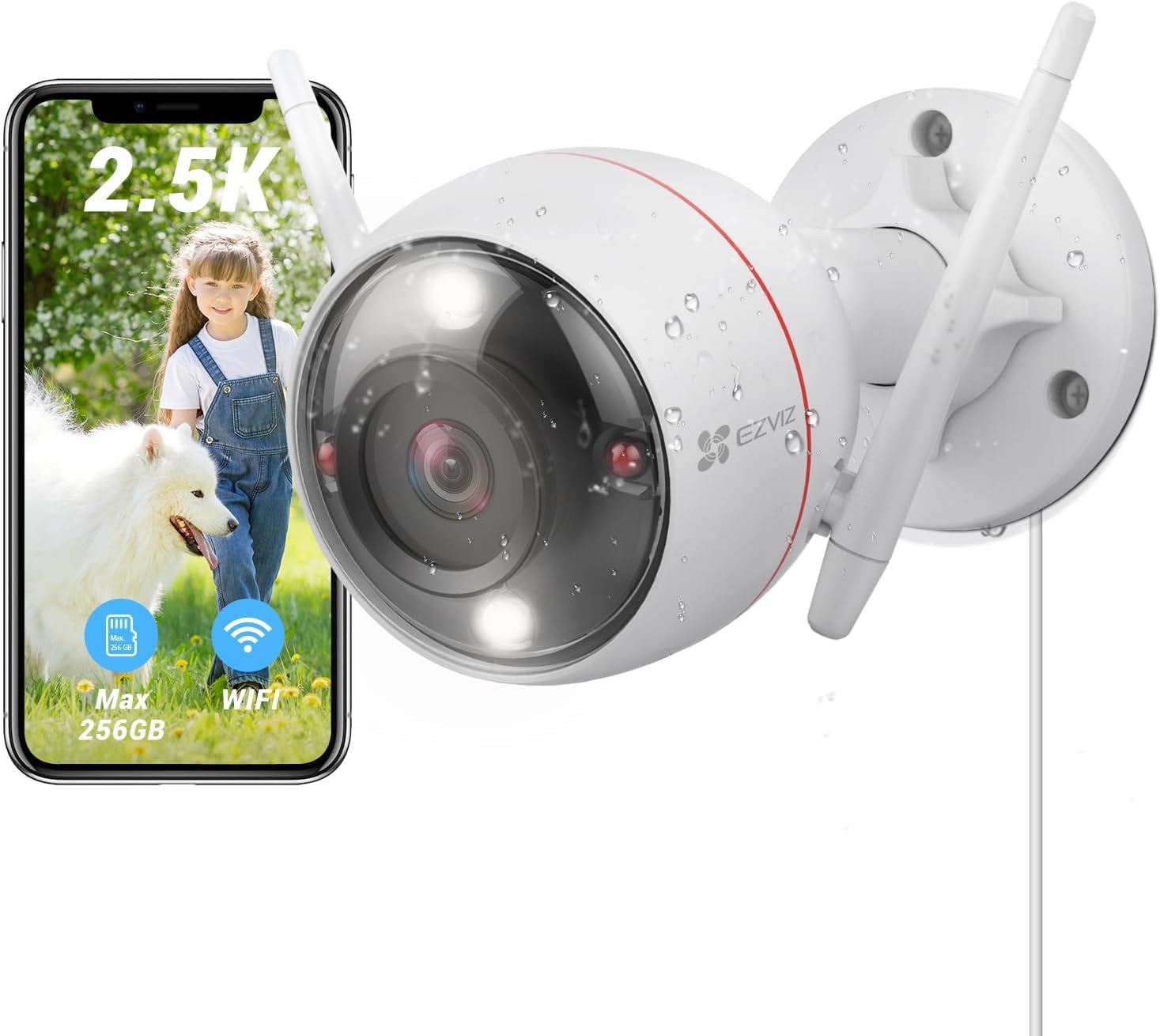 EZVIZ C3W Pro 4MP Outdoor Security Camera with Color Night Vision