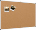 VIZ-PRO Large Cork Bulletin Board 48 x 48 in - Oversized Noticeboard