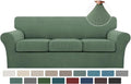 4 Piece Turquoize Sofa Cover Set for 3 Cushion Couch Protection