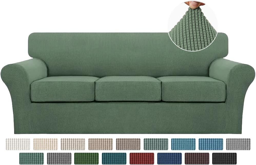 Turquoize 4 Piece Sofa Covers for 3 Cushion Couch Slipcover