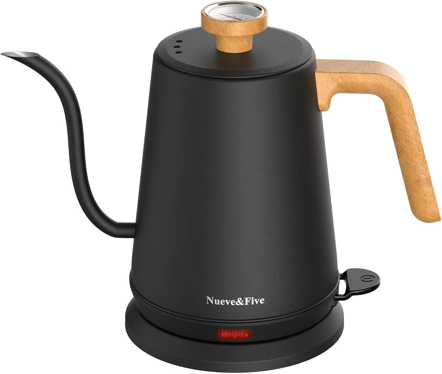 Nueve&Five Gooseneck Electric Kettle with Thermometer for Tea