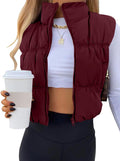 SySea Women's Crop Puffer Vest: Lightweight Warm Outerwear
