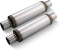 2.5ft Exhaust Mufflers Universal Resonator 2-Pack - Deep Tone