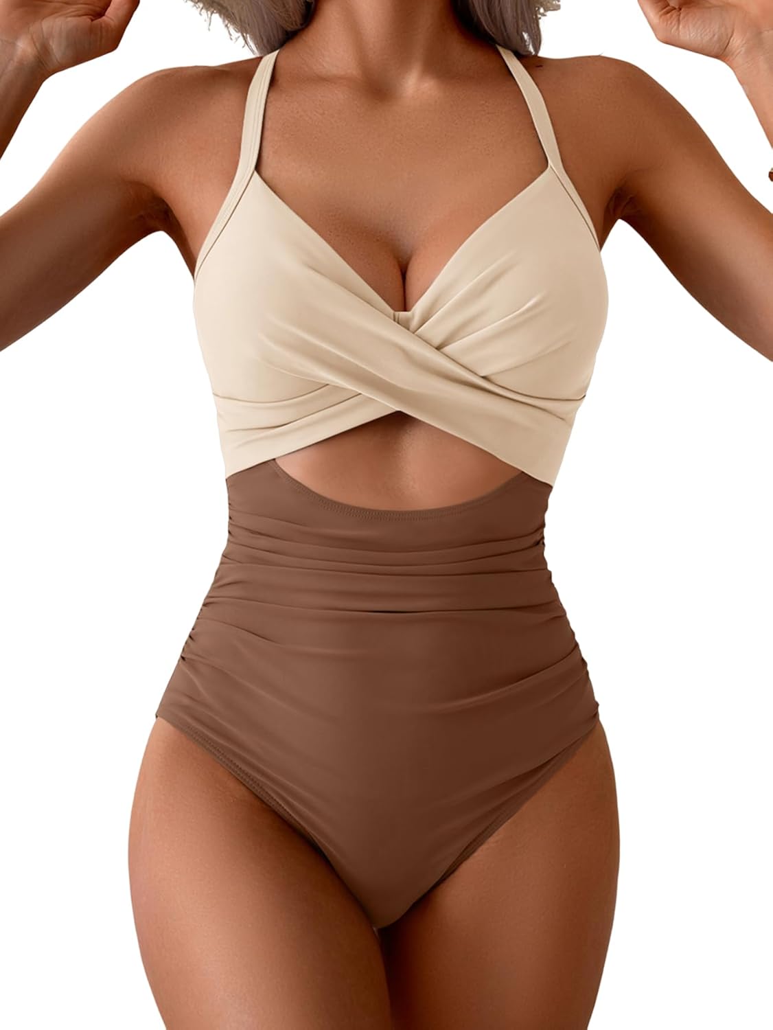 Eomenie Women's One Piece Swimsuits for Tummy Control Style